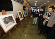 Viewing the paintings by the Hu Family